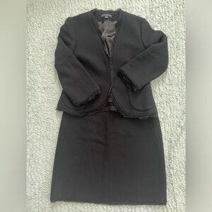BANANA REPUBLIC Black Blazer Suit & Skirt Set